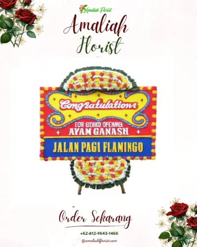 Bunga Papan Congratulation di Purwasari